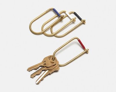 Craighill Keyring Wilson Brass Enameled  Blue