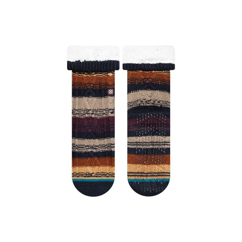 Stance Slipper Toasted Burgundy Crew 