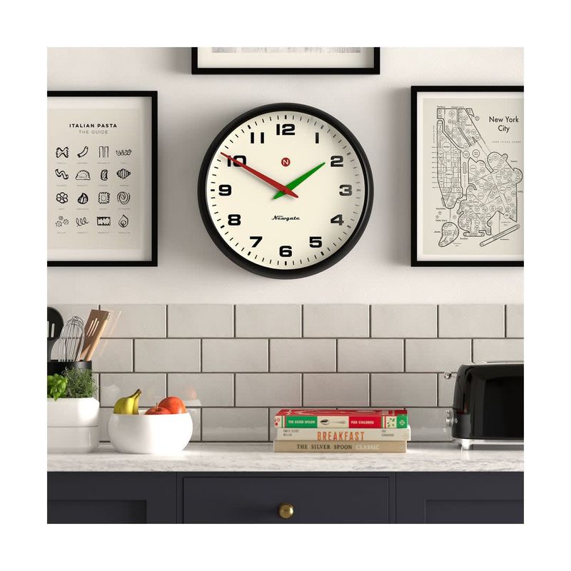 Newgate Wall Clock Brixton Black