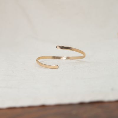 Lonewolf Hugging Cuff  14k Gold Fill