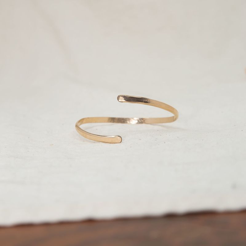 Lonewolf Hugging Cuff  14k Gold Fill