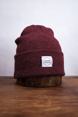 Upstate Stock Mohair Beanie  Blood
