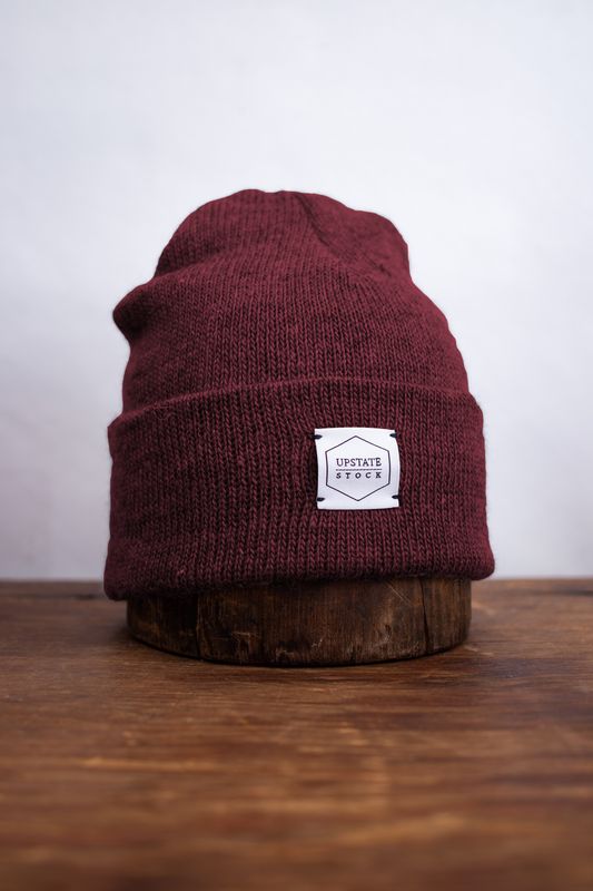 Upstate Stock Mohair Beanie  Blood