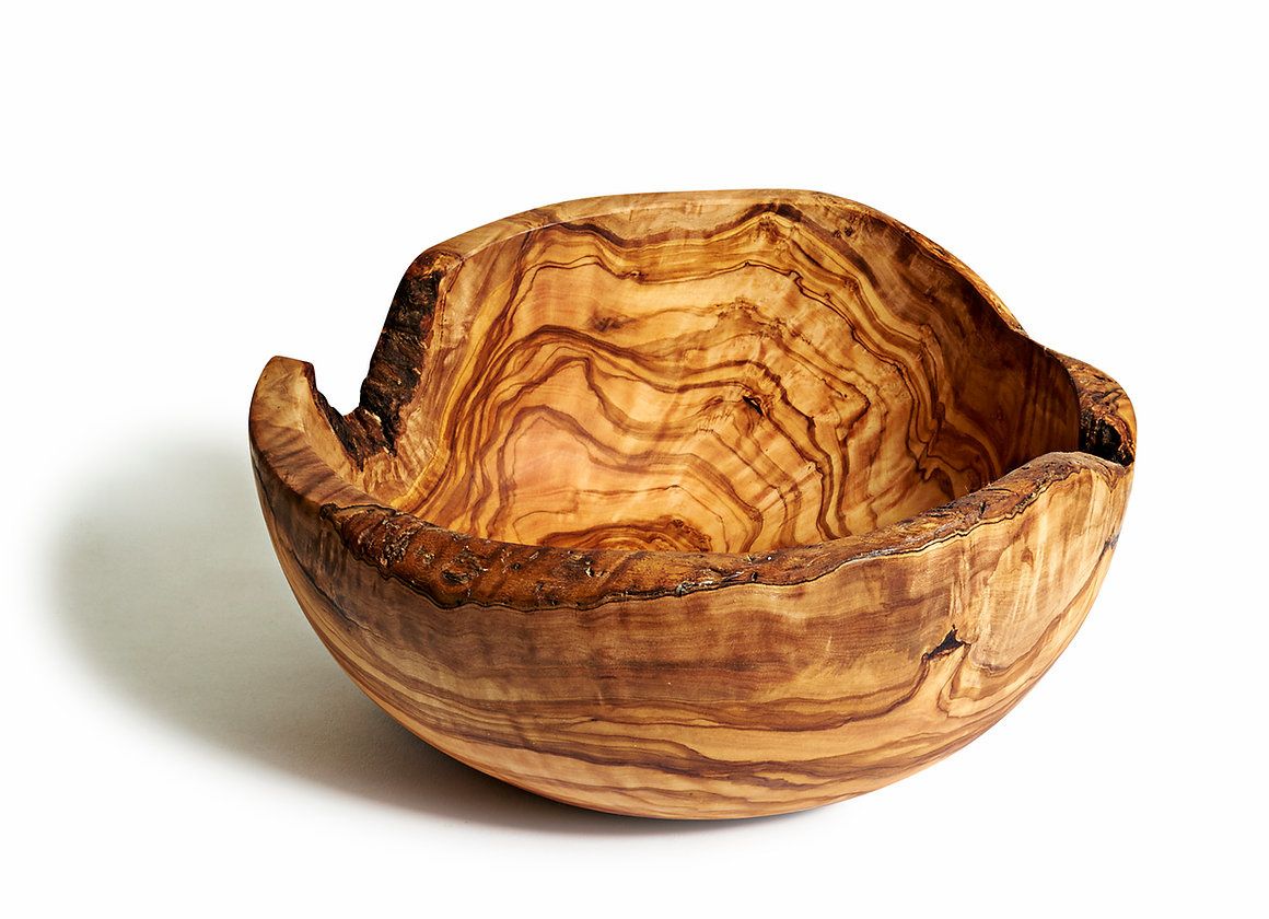 Natural OliveWood Family Salad Bowl 9&quot;