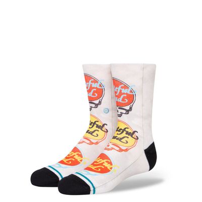 Stance Kids Socks Dead Head White Vintage 