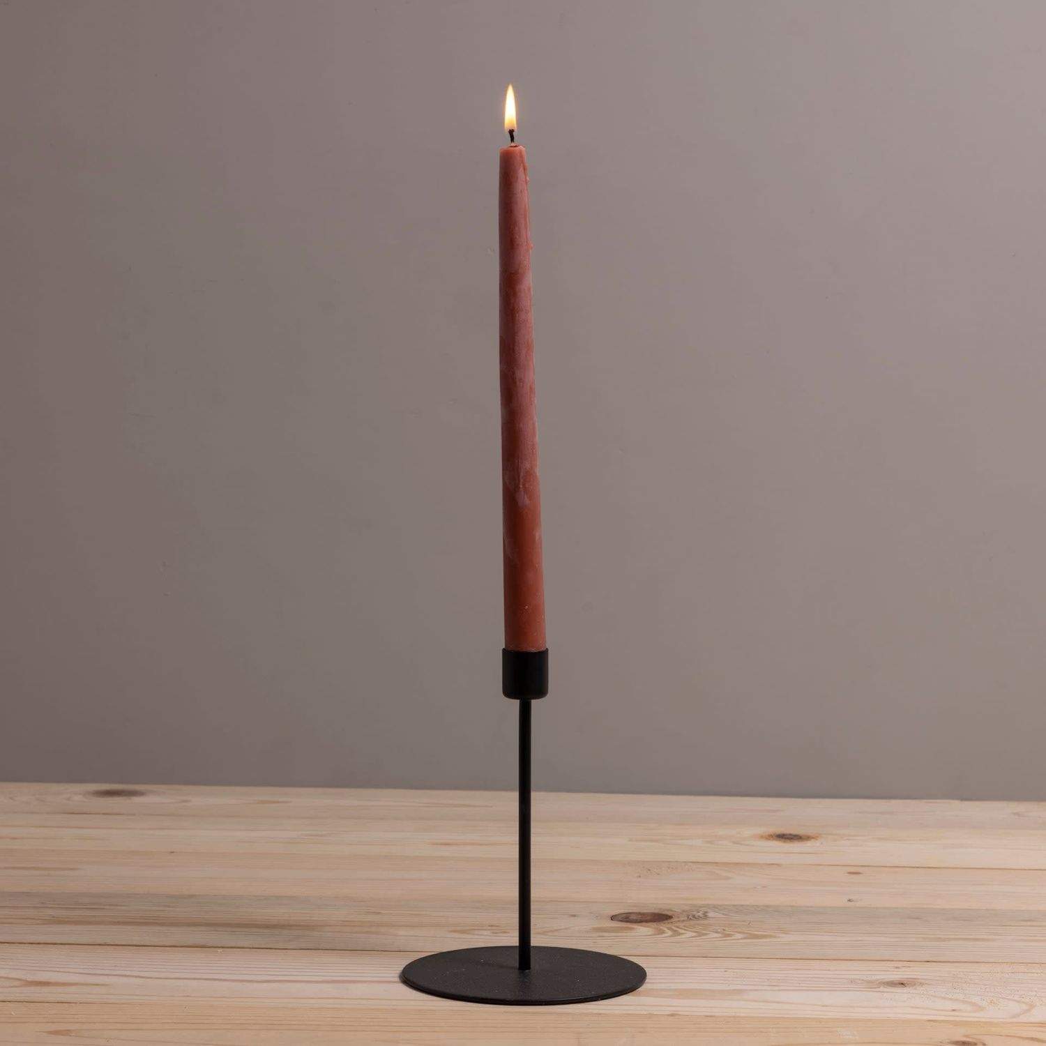 Be Home Black Taper Candle Holder Tall