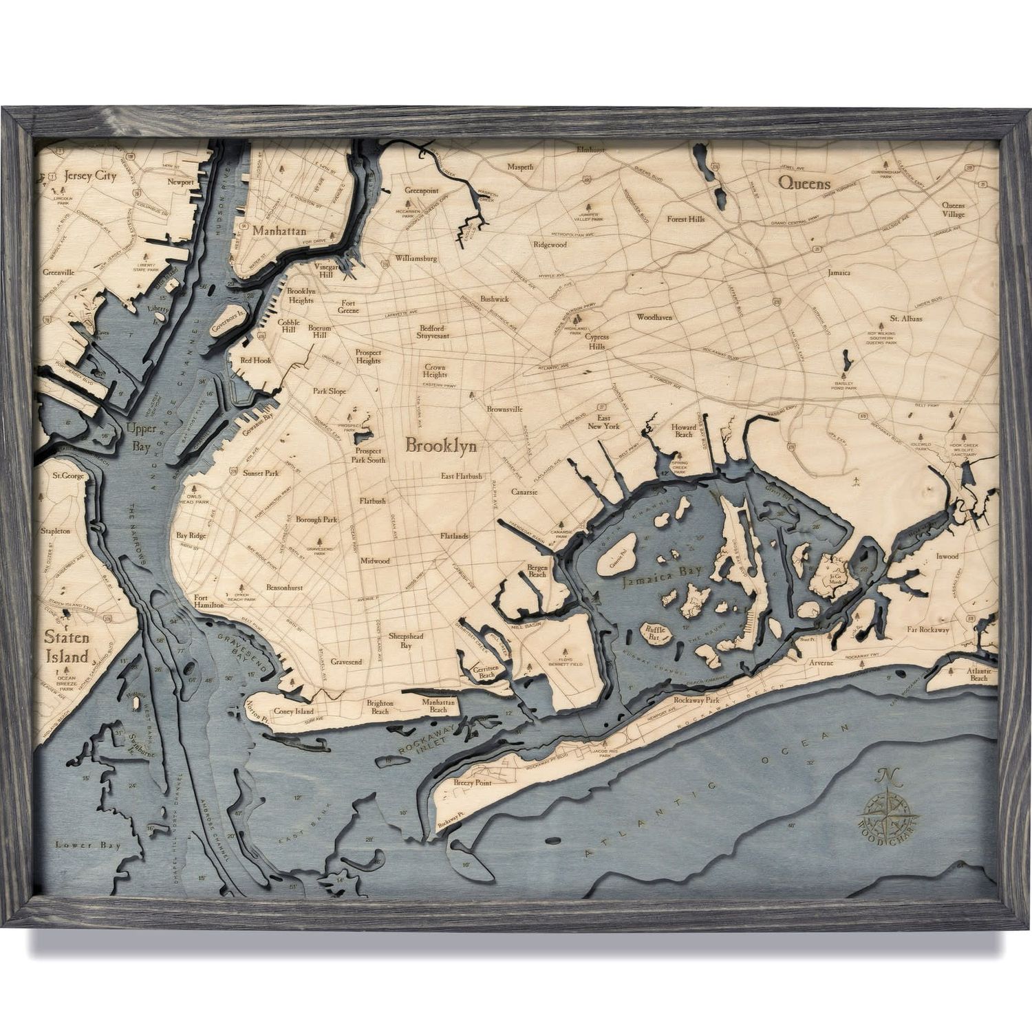 Wood Chart 24.5 x 31 - Brooklyn Grey
