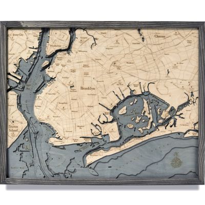 Wood Chart 24.5 x 31 - Brooklyn Grey
