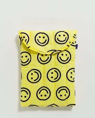 Baggu Puffy Laptop Sleeve Happy Yellow 13&quot;/14&quot;