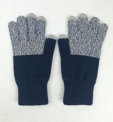 Verloop Colorblock Touchscreen Navy Marled Gloves - Exclusive