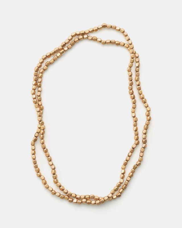 Brass Beads Necklace - Long