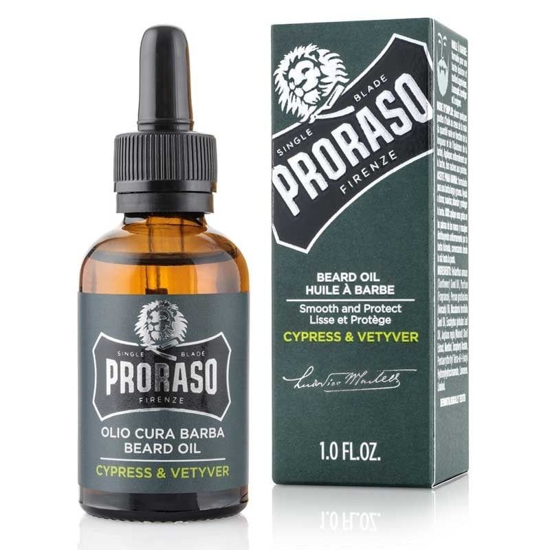 Proraso Beard Oil Cypress &amp; Vetyver 1.0 oz / 30ml