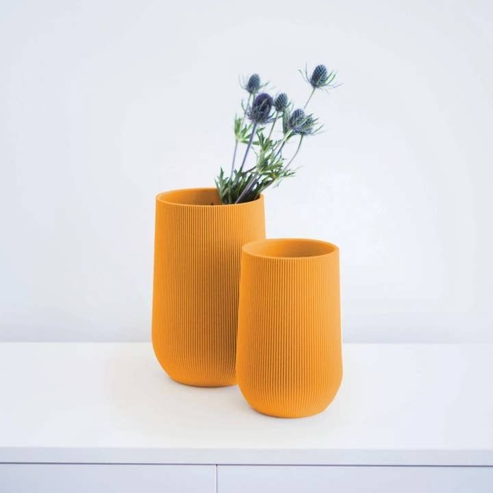 Conifer Sequoia Vase Mustard Yellow 