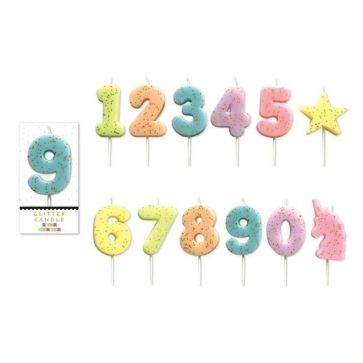 Party Partners Pastel Glitter Candle 