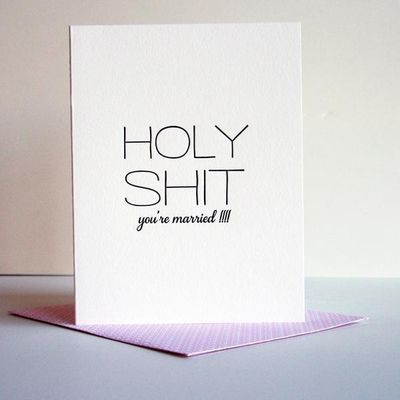Holy Shit Married
