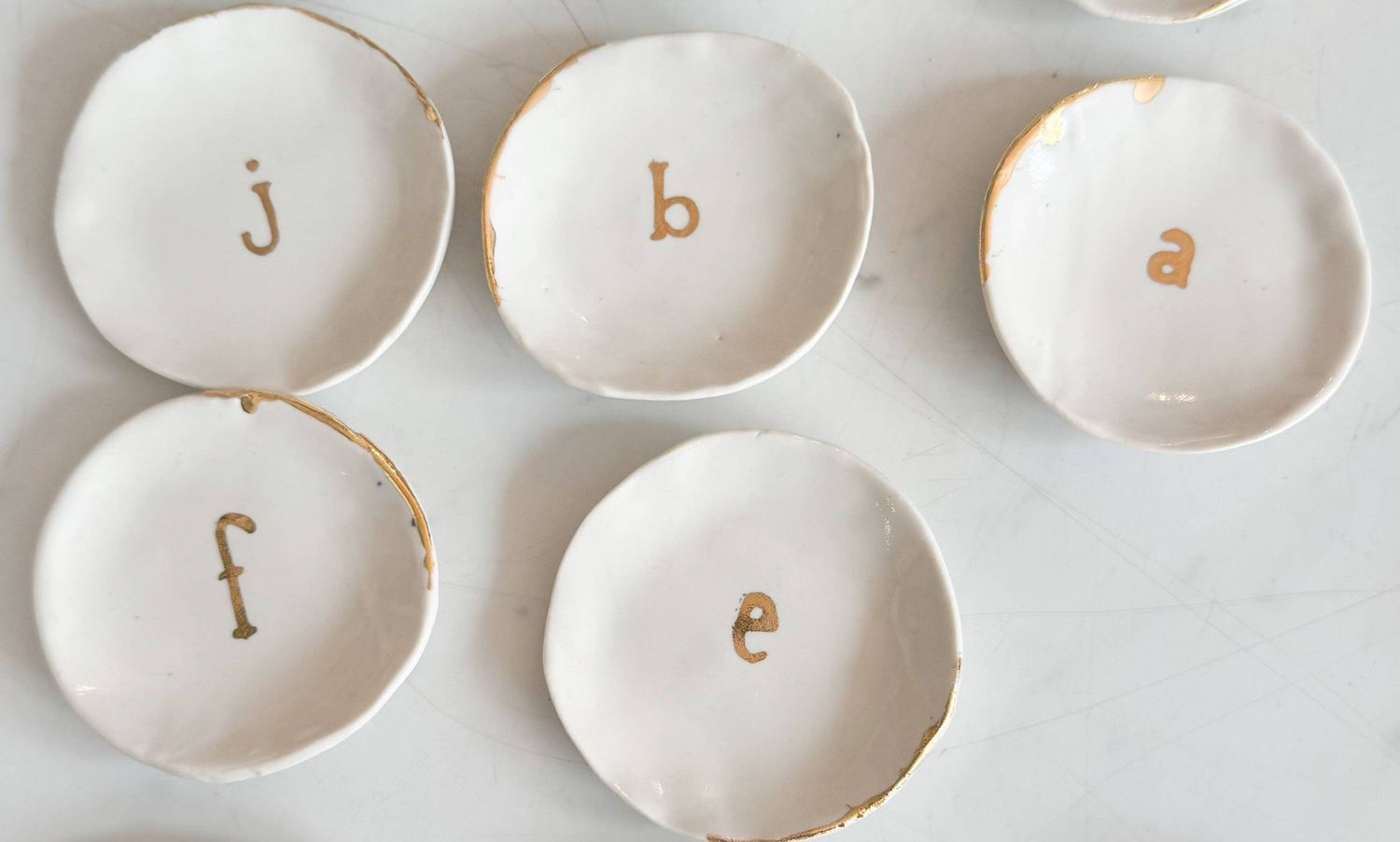 Mini Ring Dish Initial