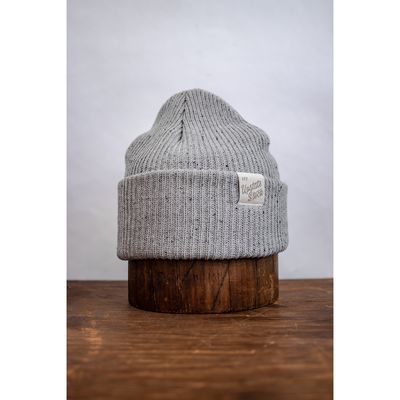 Upstate Stock Super Fine Upcycled Cotton Watch Cap Grey Fleck