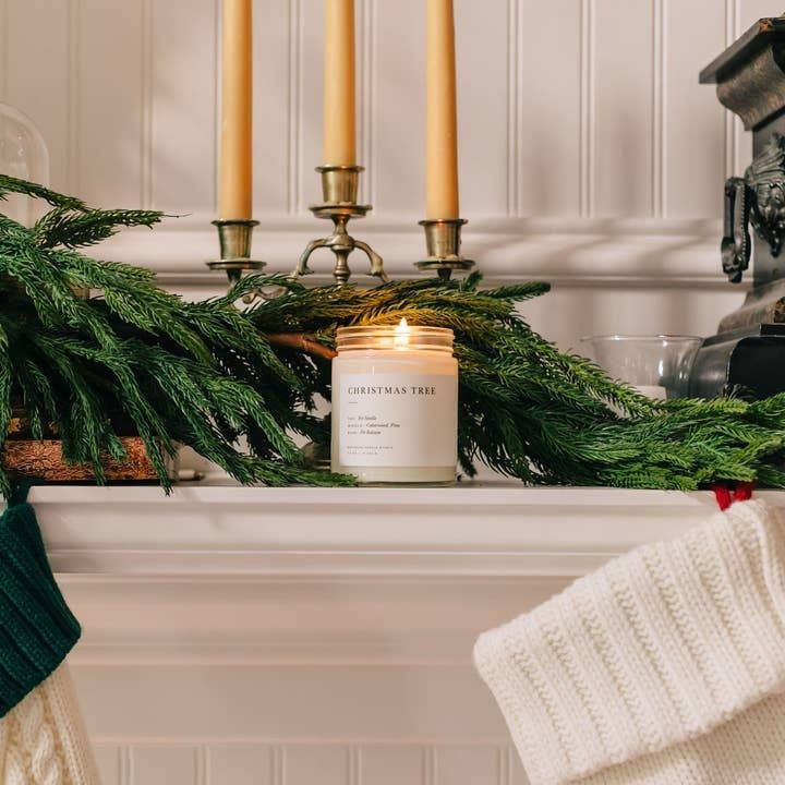 Jar Candle Christmas Tree