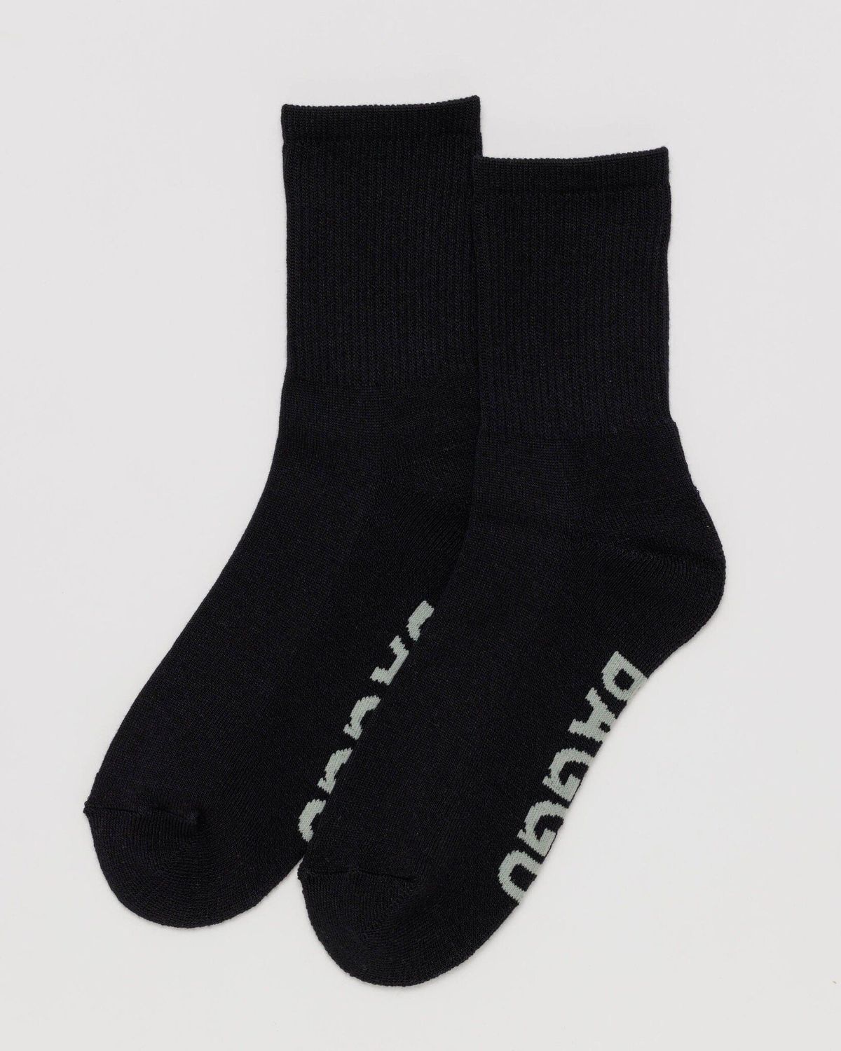 Baggu Ribbed Socks Black 