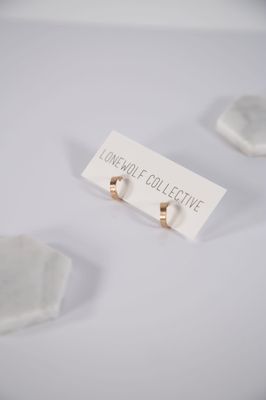 Lonewolf Fat Recycled Hoops Tiny