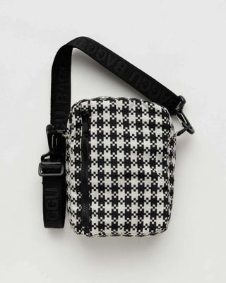 Baggu Sport Crossbody Black &amp; White Pixel Gingham