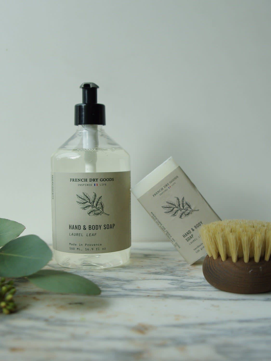 French Dry Goods Liquid Hand &amp; Body Soap Laurel Leaf  500 ML