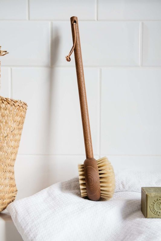 Andrée Jardin Handled Bath &amp; Body Brush Ash Wood