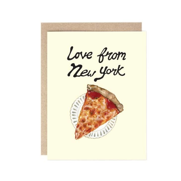 Love from NY Pizza Card