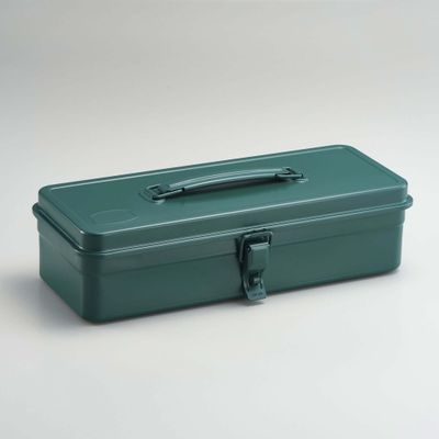 Toyo Flat Lid Top Handle Toolbox T-320 Antique Green