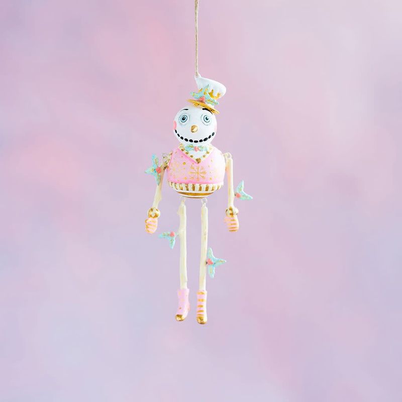 Gold &amp; Blush Holly Jolly Ornament