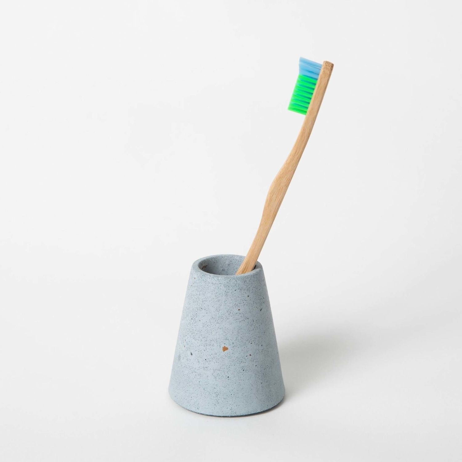 Pretti Cool Toothbrush Holders Light Blue Terrazzo
