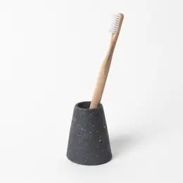 Pretti Cool Toothbrush Holders Black Terrazzo