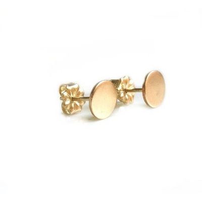 Selah Vie 6mm Disc Studs  Gold Filled