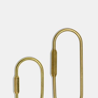 Curated Basics O-Shape Keyring  Brass  Small