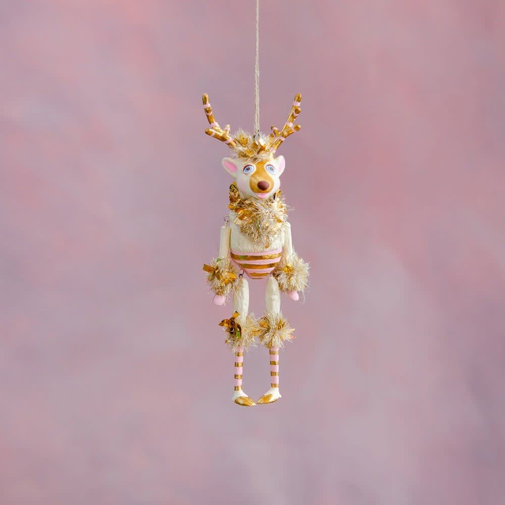 Gold &amp; Blush La Renne The Reindeer Ornament