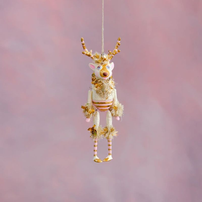 Gold &amp; Blush La Renne The Reindeer Ornament