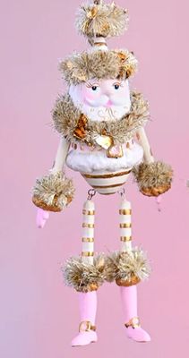 Gold &amp; Blush Papa Noel Ornament