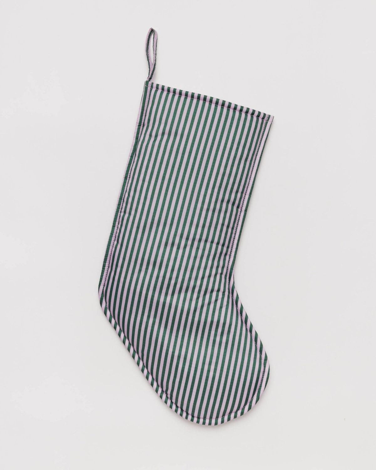 Baggu Holiday Stocking Lilac Candy Stripe