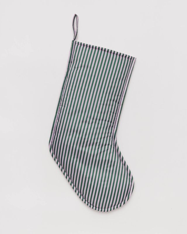 Baggu Holiday Stocking Lilac Candy Stripe