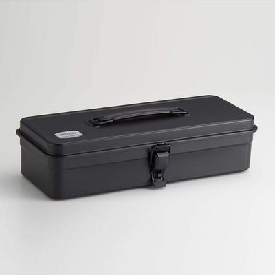 Toyo Flat Lid Top Handle Toolbox T-320 Black