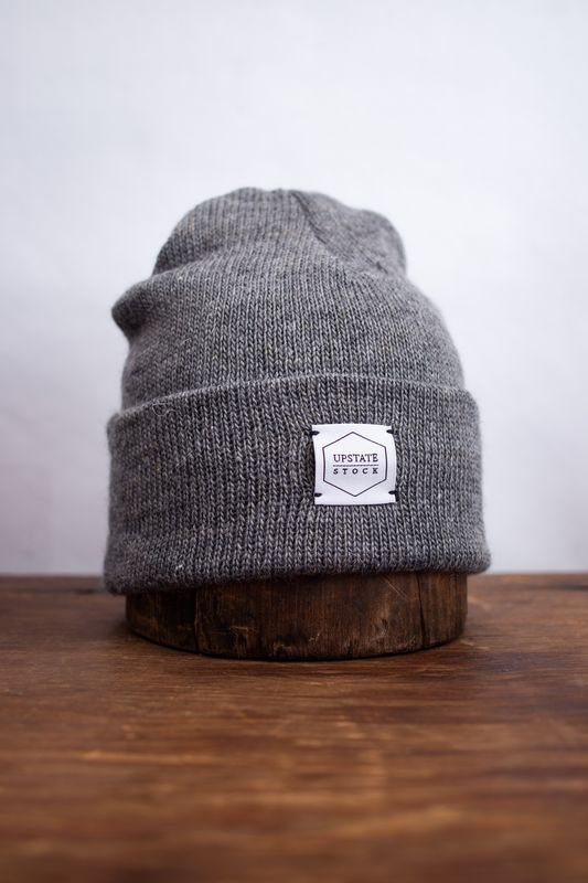 Upstate Stock Mohair Beanie  Grey