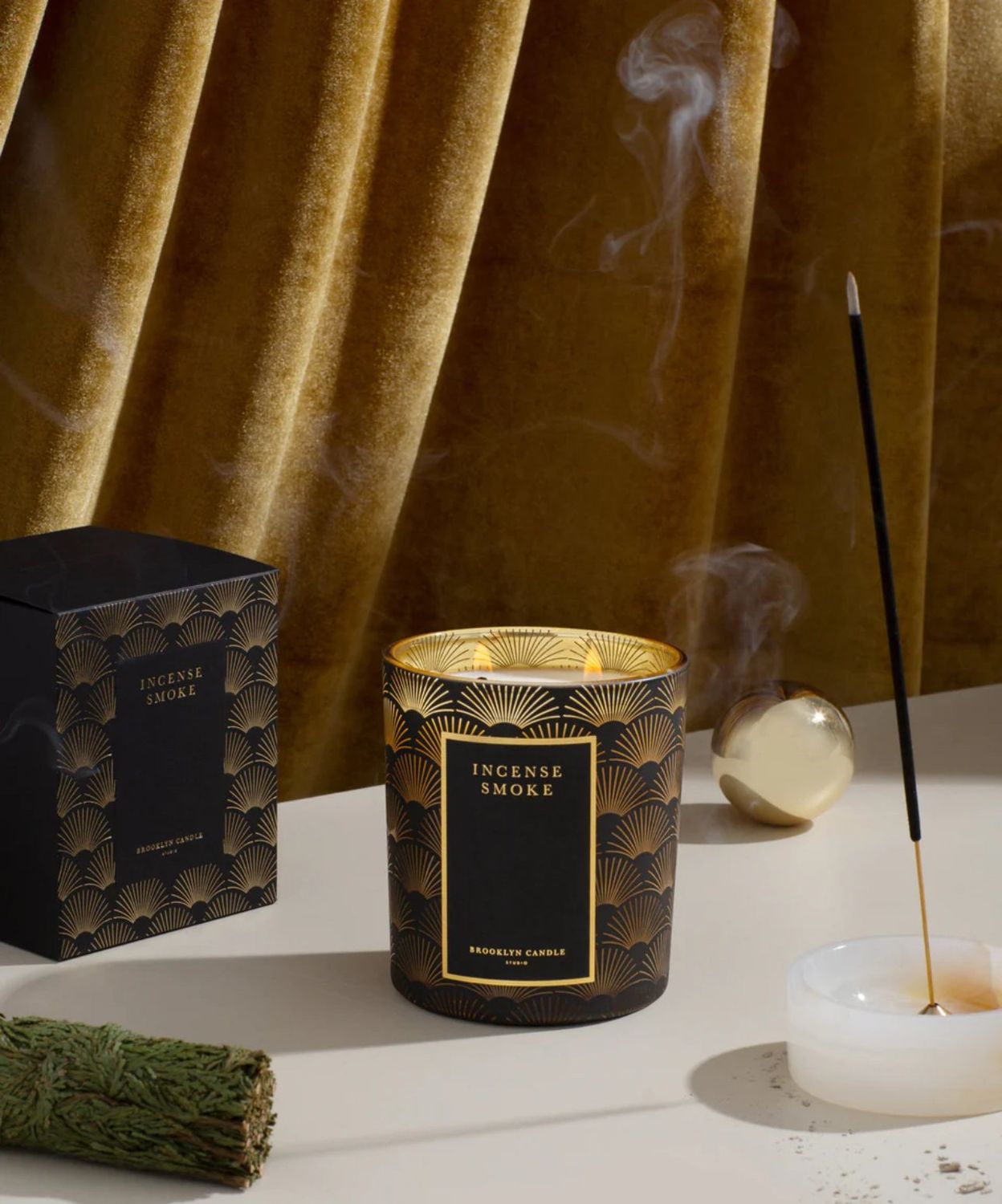 Black Tie Holiday INCENSE SMOKE Candle