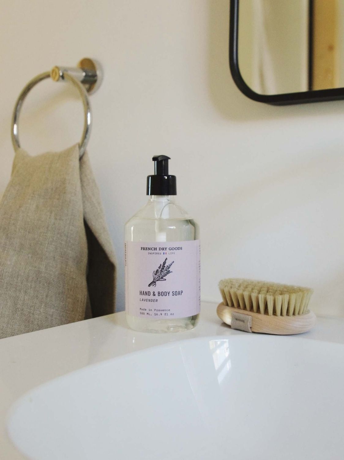 French Dry Goods Liquid Hand &amp; Body Soap Lavender 500 ML
