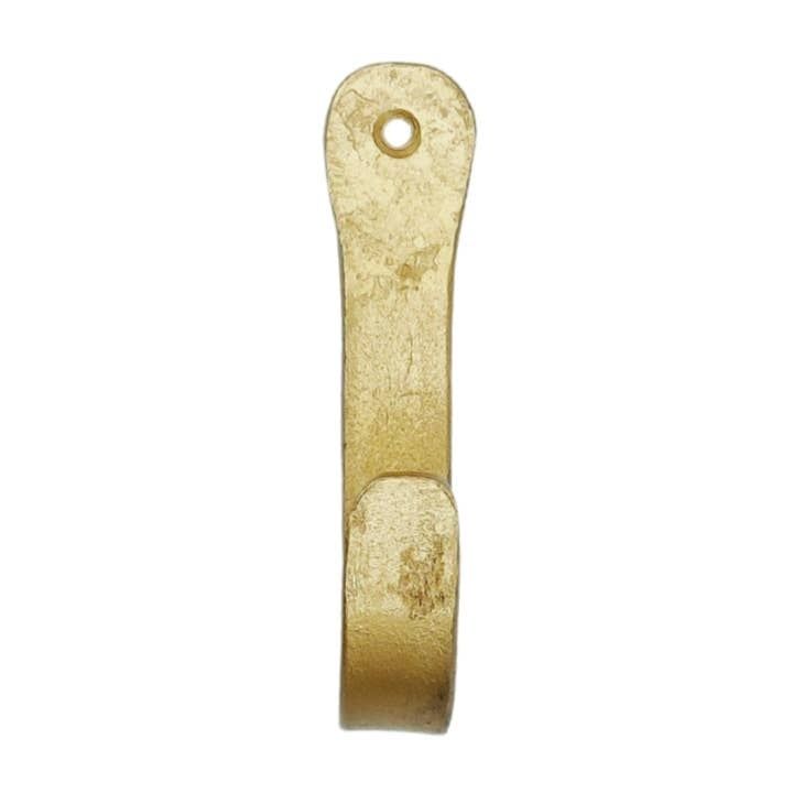 Coat Hook Round Brass