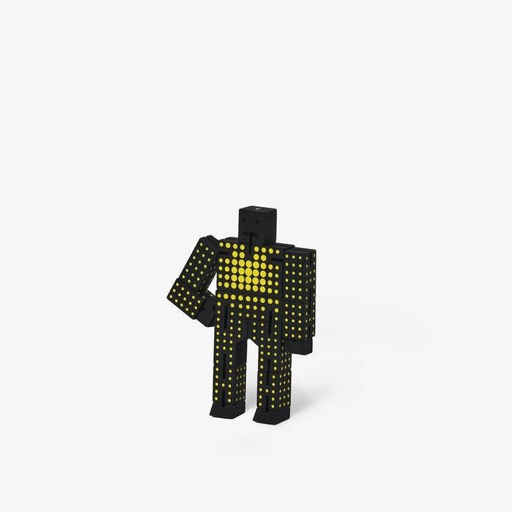Areaware Cubebot Dot Black Yellow