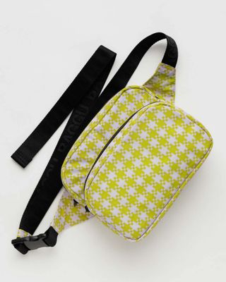 Baggu Fanny Pack Pink Pistachio Pixel Gingham
