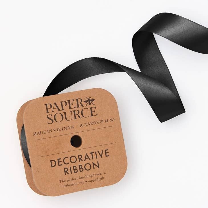 Satin Ribbon 1&quot; Width Black