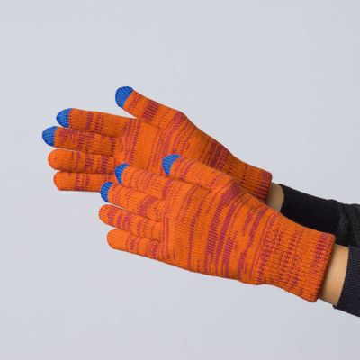 Verloop Twist Knit Touchscreen Gloves Wine Red One Size Fits Most