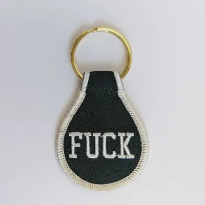 Fuck Embroidered Key Tag