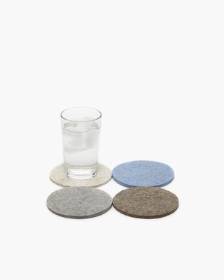 Graf &amp; Lantz Coaster Round 4 pack Cobblestone